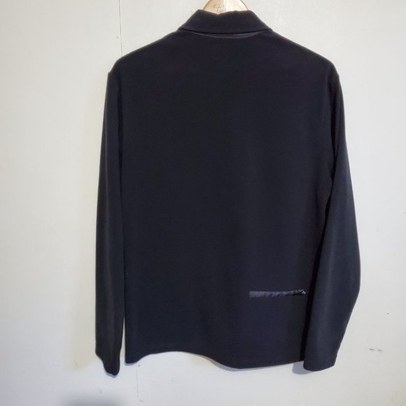 ROOTS / M / Men's Polar Fleece Wind Resistant 1/4 Zip Long Sleeve Polo Jacket - Picture 7 of 12